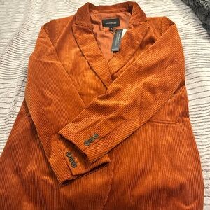 Banana Republic burnt orange corduroy women’s blazer size 16
